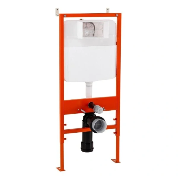 Инсталляция для унитаза BelBagno кнопка хром BB026/BB071CR (детальная фотография), слив эконом-стандарт под две клавиши