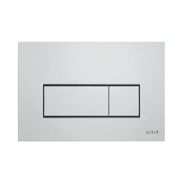 Инсталляция для унитаза Vitra V-Fix Core клавиша глянцевый хром 800-1875 (детальная фотография), слив эконом-стандарт под две клавиши