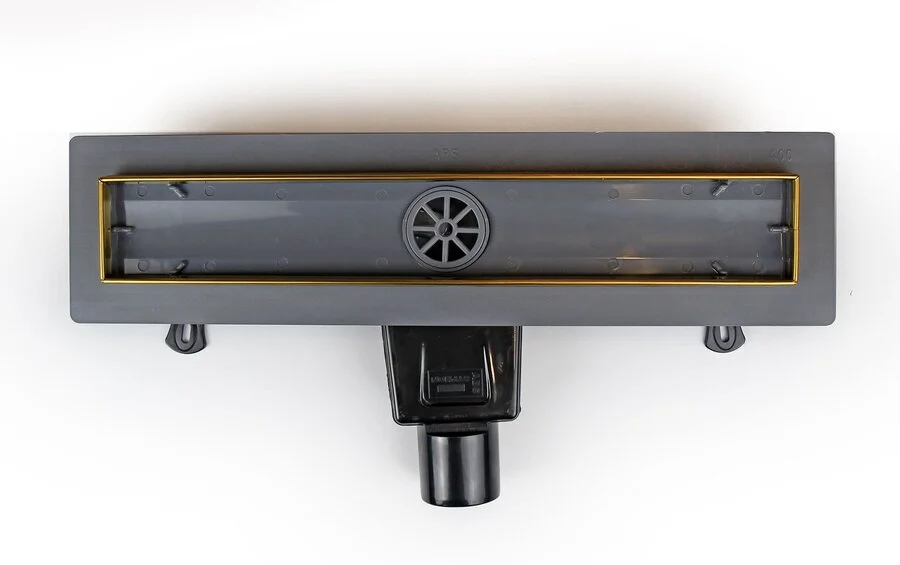 Душевой лоток RGW Drain Leo 40 см золото 60213140-06 (детальная фотография), для монтажа в пол