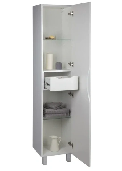 Шкаф-пенал напольный IDDIS New Custo 40 см белый CUS40W0i97 (детальная фотография), современные, hi-tech