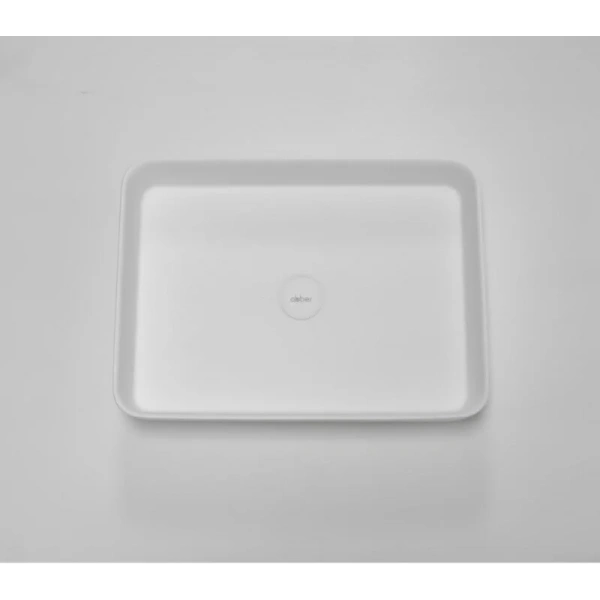 Раковина Abber Stein 55 см белая матовая AS2634 (детальная фотография), накладные (на столешницу)