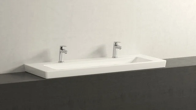 Смеситель для раковины Grohe Eurodisc Cosmopolitan 23049002 (детальная фотография), однорычажные, двухрычажные