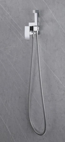 Гигиенический душ со смесителем Abber Wasserfall AF8625 однорычажный (детальная фотография), современные, hi-tech