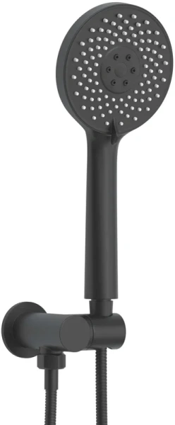 Душевой комплект BERGES Nardis черный матовый 071008 (детальная фотография), современные, hi-tech