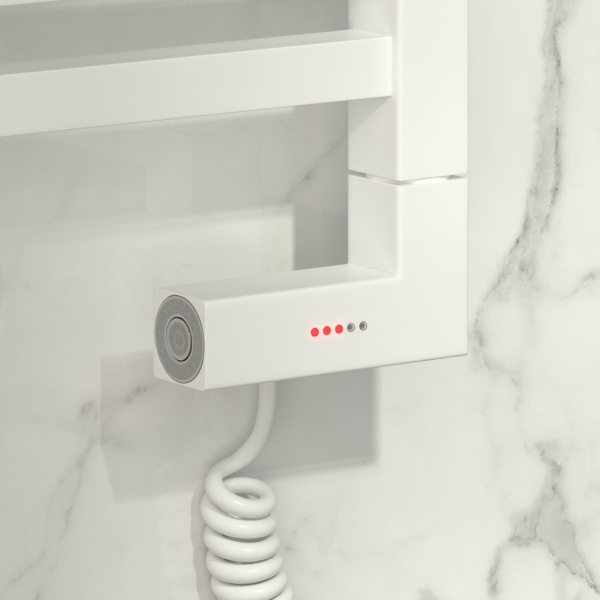 Полотенцесушитель электрический Сунержа Центурион 2.0 5603-1260 лесенка правый (детальная фотография), белыe, черный