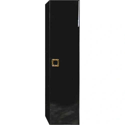 Шкаф-пенал подвесной Boheme Lucido 35 см глянцевый чёрный - фото 4