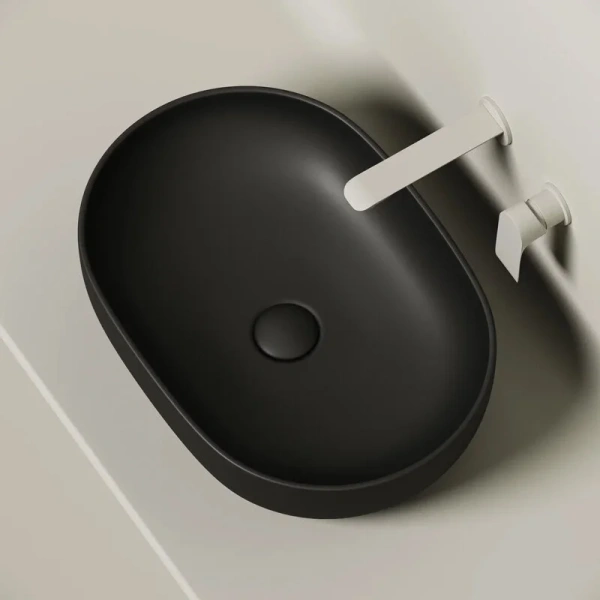 Раковина Ceramica Nova Element 60 см черная матовая CN6047MB (детальная фотография), в форме чаши, круглой формы