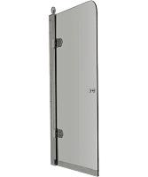 Душевая шторка левая, прозрачное стекло, фурнитура хром, Devon&Devon Savoy