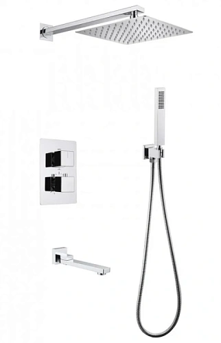 Душевой комплект Abber Daheim хром - фото 2