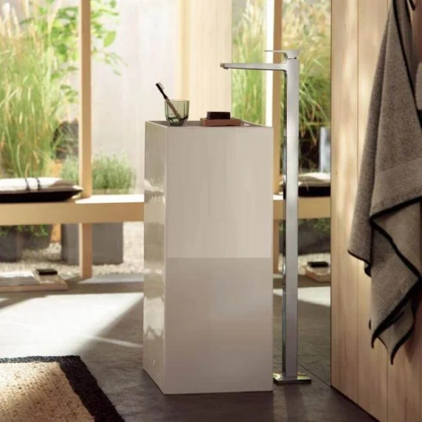 Смеситель для раковины Hansgrohe Metropol 32530000 напольный (детальная фотография), современные, hi-tech