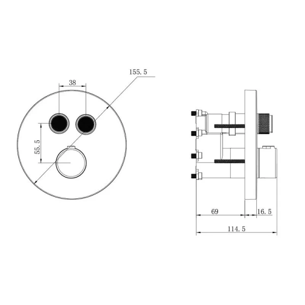 Душевой комплект Vincea Inspire хром VSFW-3I22MT5CH (детальная фотография), хром index_1