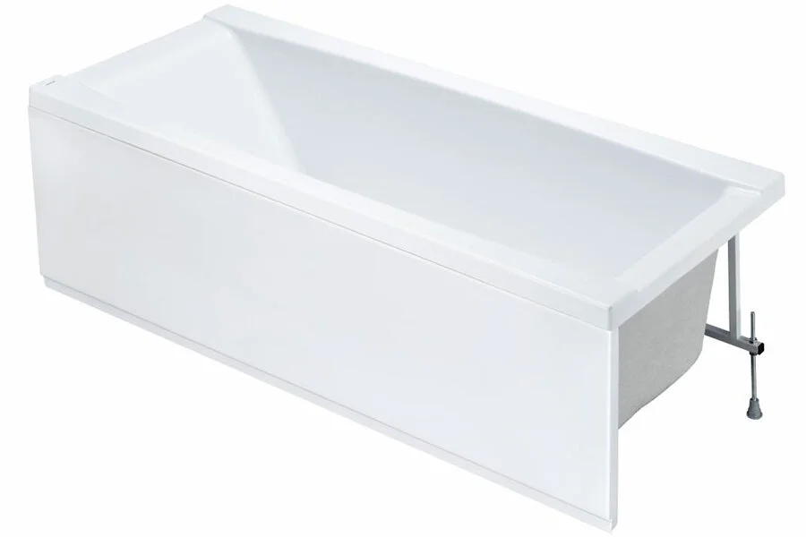 Ванна акриловая Santek Санторини 1.WH30.2.497, 150 х 70 см, прямоугольная, белая (детальная фотография), современныe, hi-tech