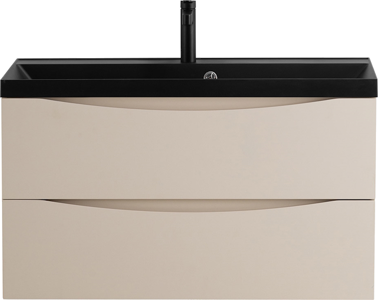 Тумба под раковину подвесная BelBagno Marino 80 см бежевая матовая MARINO-800-2C-SO-CO-P (детальная фотография), подвесная, пристенная