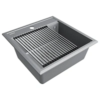 Мойка для кухни Paulmark Stepia 50 см серый металлик