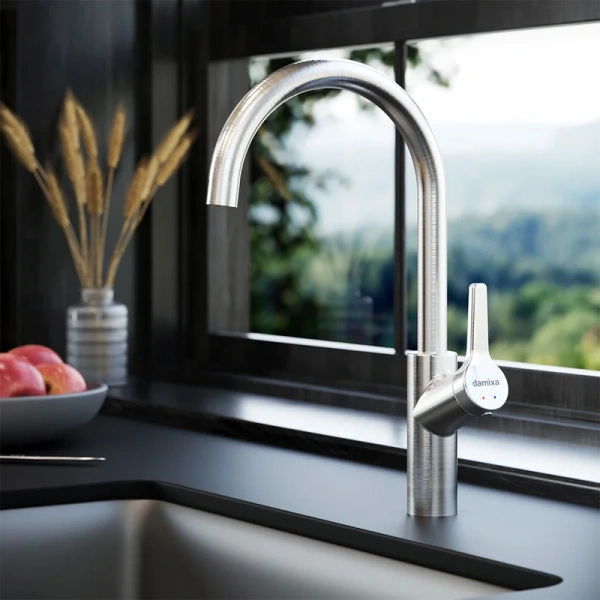 Смеситель для кухни Damixa Eclipse никель DX310720400 (детальная фотография), для кухни