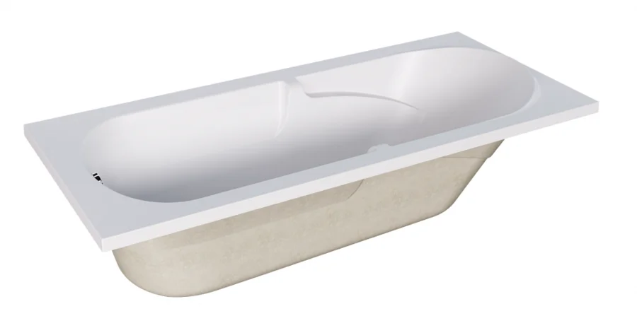 Ванна акриловая Poseidon Danaya 01дан1880 180 x 80 см, белая (детальная фотография), прямоугольные