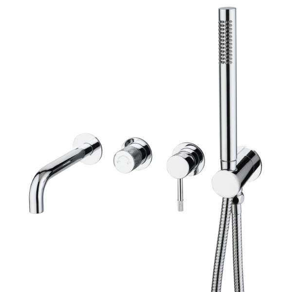 Смеситель для ванны Boheme Uno хром 464-3-CR (детальная фотография)