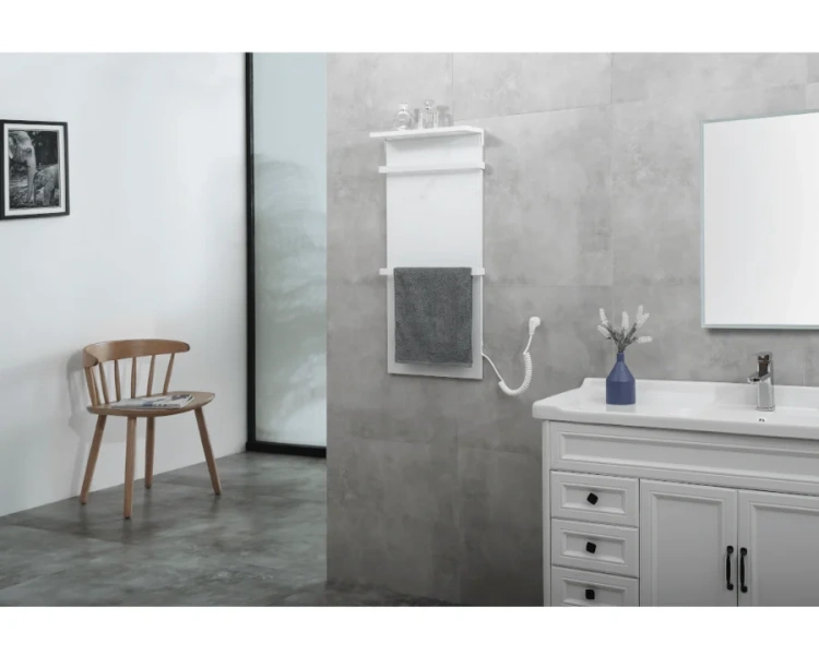 Полотенцесушитель электрический Black&White Moon 40x90 см белый мрамор 388WM (детальная фотография), другие