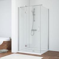 Душевой уголок профиль глянцевый хром стекло прозрачное Vegas-glass