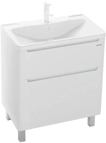 Тумба под раковину напольная Grossman Адель 69 см белая - фото 1