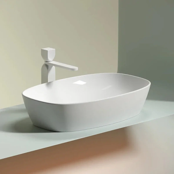 Раковина Ceramica Nova Element 60 см белая CN6049 (детальная фотография), из санфарфора