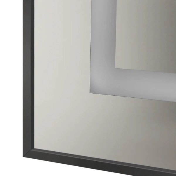 Зеркало с подсветкой BelBagno Kraft 100 см черное SPC-KRAFT-1000-800-SENS-NERO (детальная фотография), 100 см