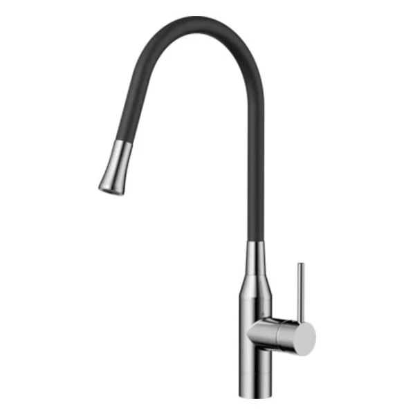 Смеситель для кухни Omoikiri Yatomi-BN-BL нержавеющая сталь/черный 4994247 (детальная фотография)