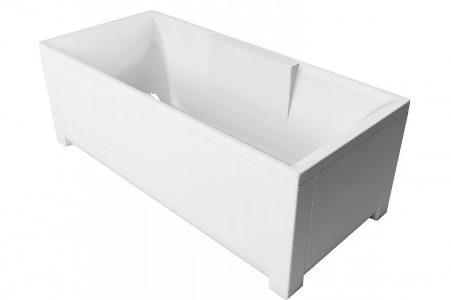 Ванна акриловая Relisan Eco Plus Дунай Гл000026740, 180 х 80 см, белая (детальная фотография), 180х80