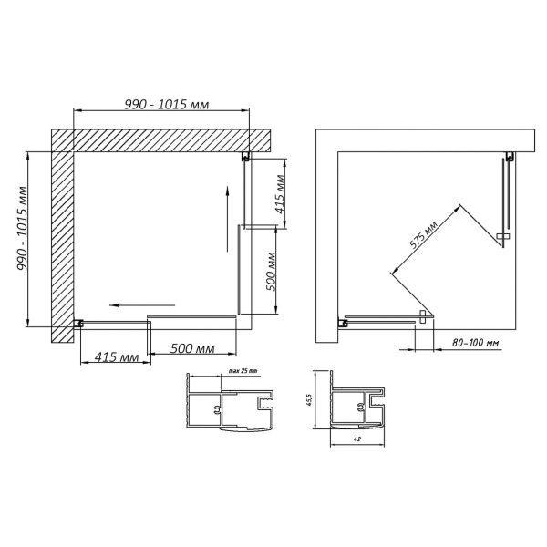 Схема (детальная фотография), раздвижные