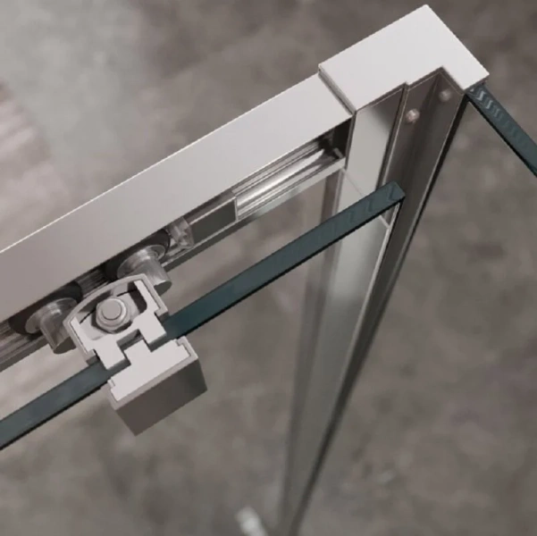 Душевой уголок Cezares Molveno 110х90 см прозрачное стекло MOLVENO-AH-12-110/90-C-Cr-IV (детальная фотография), современные, hi-tech