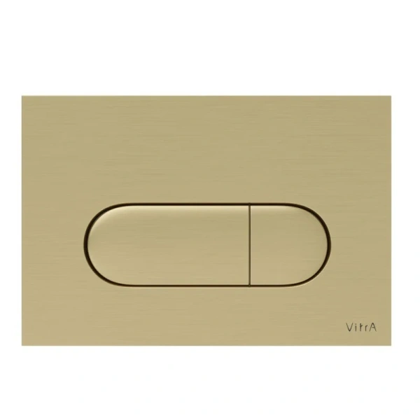 Клавиша смыва VitrA Root Round шлифованное золото 740-2225 (детальная фотография)