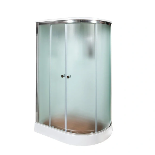 Душевая кабина Deto D 120х80 см левая D102SLEL (детальная фотография), угловые, недорогие, для дачи, без гидромассажа, c тропическим душем, с вентиляцией, с крышей