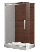 Душевой уголок Cezares Stylus M 130х100 см профиль хром