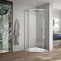 Душевой уголок Vincea Slim-U 90х90 см профиль хром