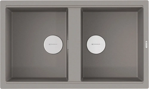 Мойка для кухни Omoikiri Kitagawa 86-2-GR 86 см leningrad grey - фото 4