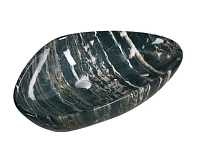 Раковина SantiLine 67 см черный мрамор