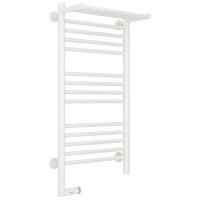 Полотенцесушитель электрический левый, с полкой цвет белый Сунержа Богема 2.0 800х400