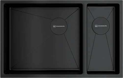 Мойка для кухни Omoikiri Taki 69-2-U/IF-GB-L Side 69 см левосторонняя - фото 3