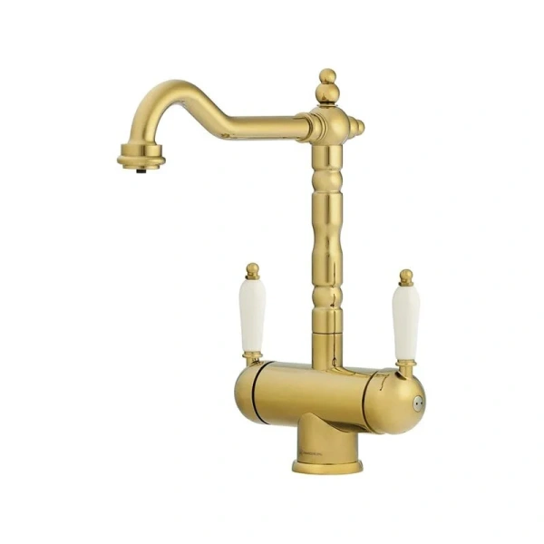 Смеситель для кухни Omoikiri Amagasaki-G золото 4994019 (детальная фотография)