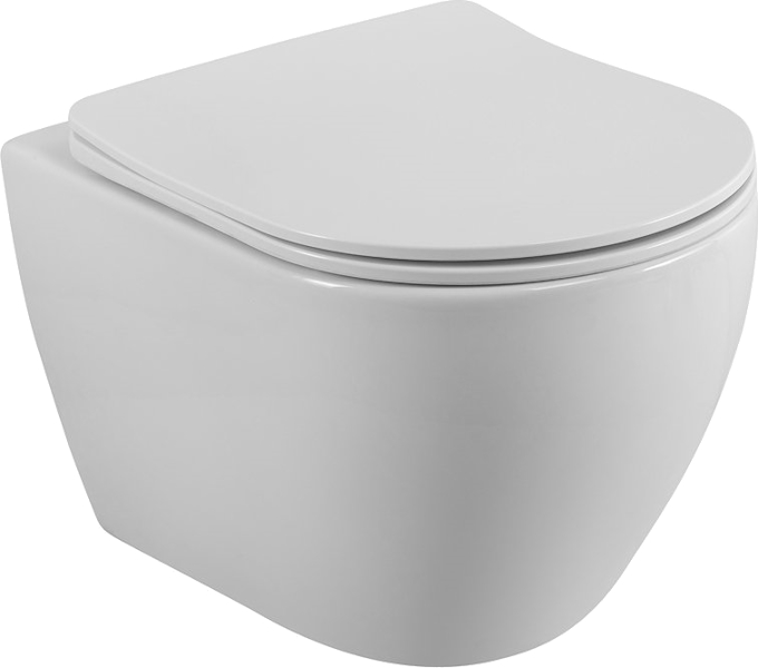 Унитаз подвесной Cezares Stylus-Tor безободковый CZR-6601-TH-TOR/SC (детальная фотография)