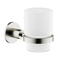 Стакан для ванной Sancos Base брашированный никель