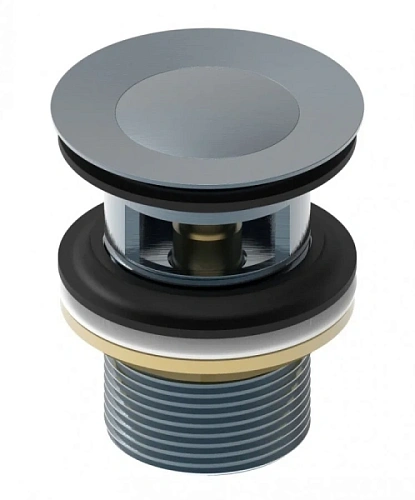 Донный клапан IDDIS Slide графит - фото 2