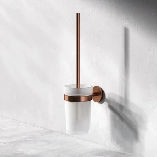 Ершик Am.Pm X-Joy розовое золото A85A33344 (детальная фотография), металлические, стеклянные