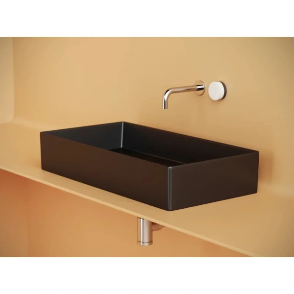 Раковина Ceramica Nova Element 70 см черная матовая CN6071MB (детальная фотография), накладные (на столешницу)