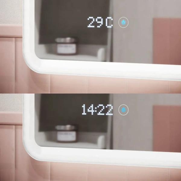 Зеркало с подсветкой Sancos Arcadia 1.0 90 см с часами AR1.900 (детальная фотография) index_1