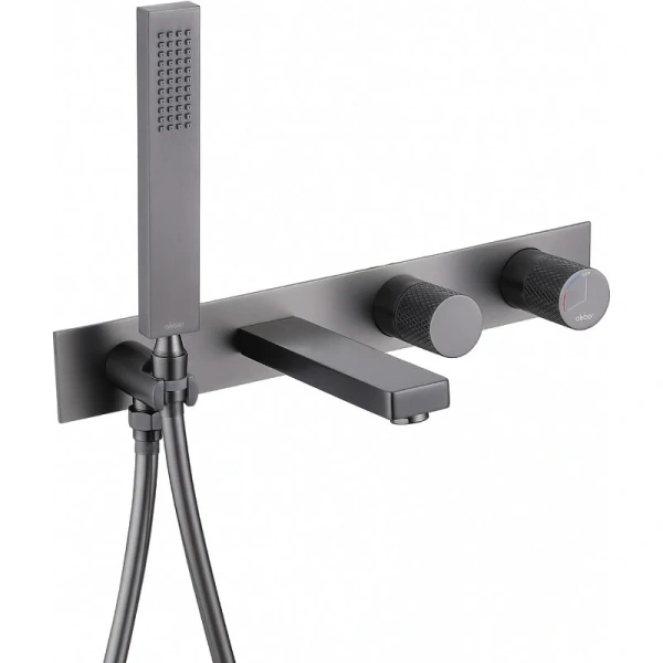 Смеситель для ванны Abber Rund никель AF8730NG (детальная фотография)