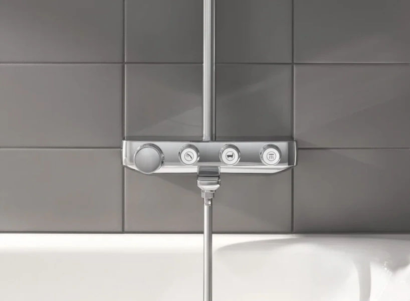 Душевая стойка Grohe Euphoria SmartControl 260 Mono хром 26510000 (детальная фотография), с тропическим душем
