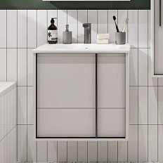 Тумба с раковиной подвесная Акватон Ривьера 1A238801RVX20 60 см пристенная