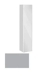 Шкаф-пенал, петли слева, корпус:титан, фасад:зеркало Keuco Royal Reflex