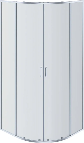 Душевой уголок Акватек 100x100 см профиль черный, стекло прозрачное AQ ARI RO 10020BL (детальная фотография), черные